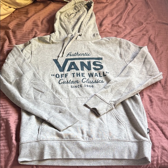 Vans Authentic Light Gray Hoodie for Men - Picture 1 of 3